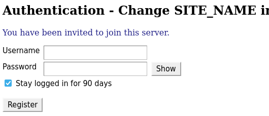 Accepting the invitation